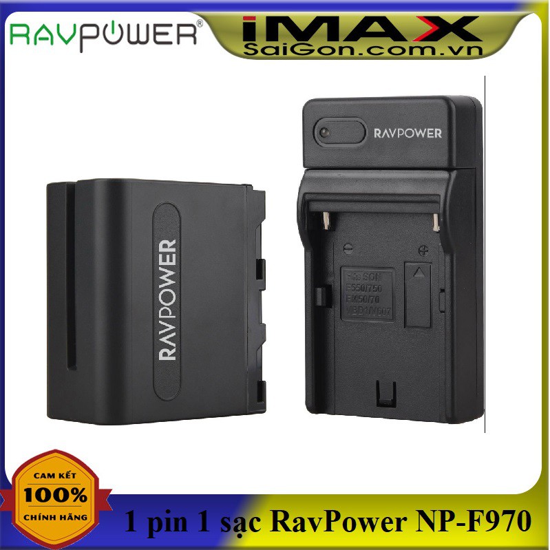 Bộ 1 pin 1 sạc máy ảnh RavPower cho Sony NP-F970