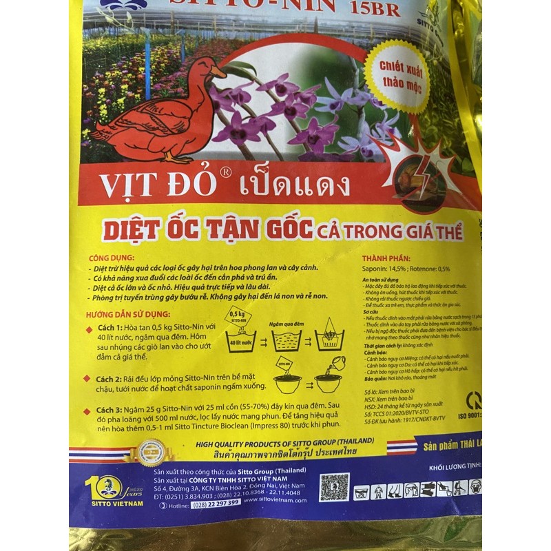 Thảo Mộc Trừ Ốc Sitto-Nin  Gói 1KG