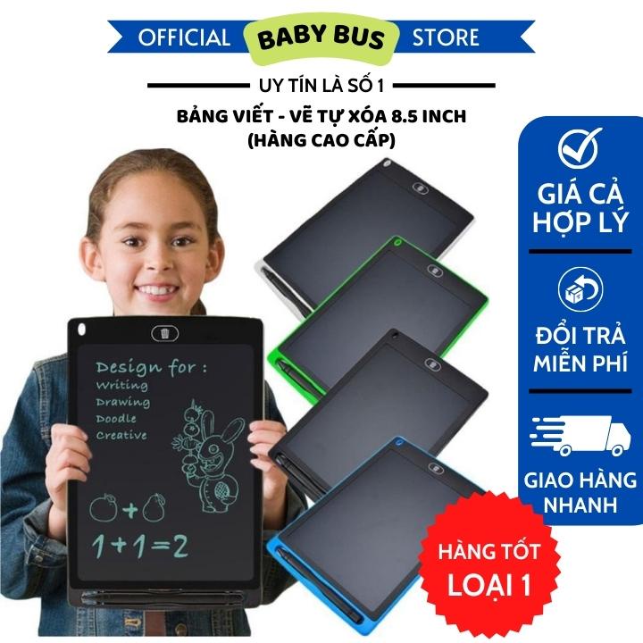 Bảng viết tự xoá - Bảng vẽ điện tử LCD - Bảng điện tử thông minh cho bé 8.5 inch