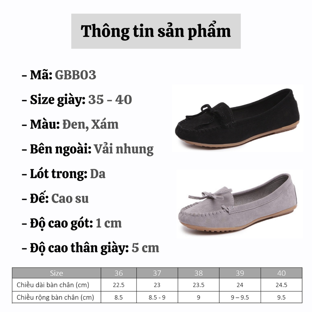 Giày búp bê nữ cao cấp giày đế bằng mũi tròn giá rẻ nhiều màu xinh xắn hot trend AZUKA - GBB03