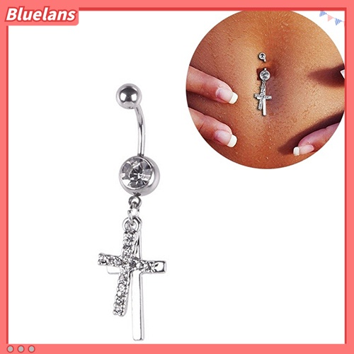 Khuyên RốN HìNh Chữ ThậP ĐíNh Đá Xinh XắN