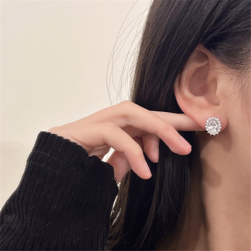 Khuyên Tai Hình Chim Bồ Câu Đính Đá Thời Trang Cho Nữ