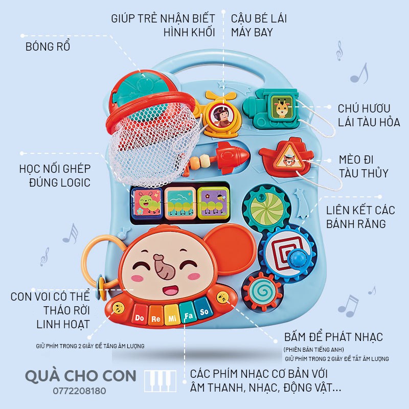 XE TẬP ĐI ĐIỂU CHỈNH ĐỘ CAO VÀ TỐC ĐỘ TÍCH HỢP LÀM BÀN CHƠI ĐA NĂNG CHO BÉ