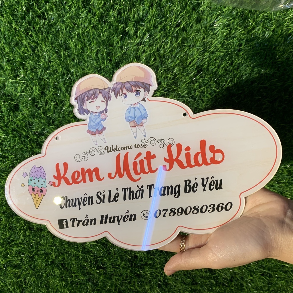 [BẢNG HIỆU MICA TREO CỬA HÀNG] - Bảng hiệu thiết kế và in thông tin theo yêu cầu