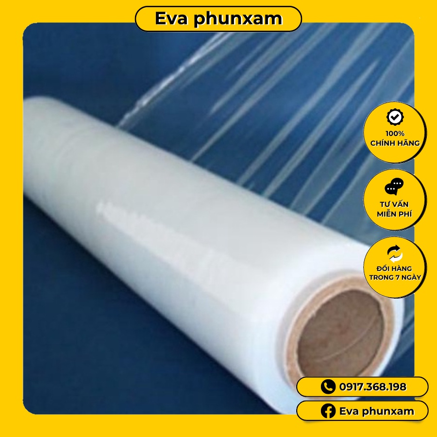 Cuộn màng co ủ tê giảm béo Cuộn nilon ,màng co quấn bụng,giảm béo [ cuộn 1KG]