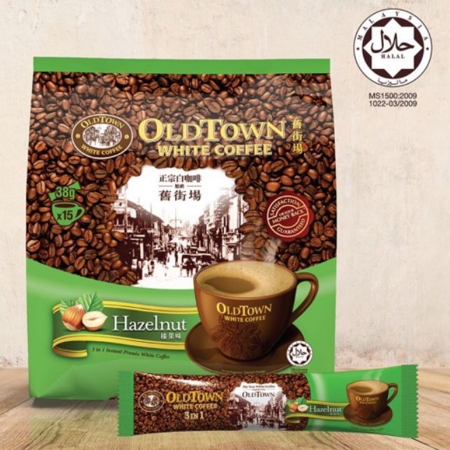 [Mã GROSALE giảm 10% đơn 150K] Cà phê trắng white Coffee OLDTOWN HAZELNUT malaysia(vị hạt dẻ)