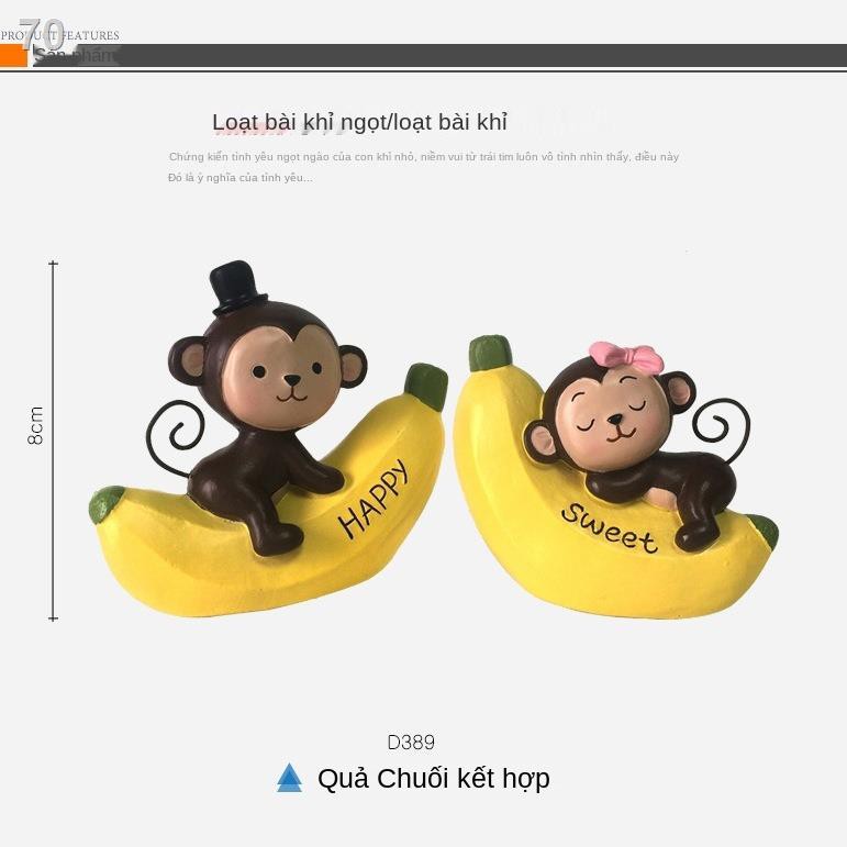 Tượng chú khỉ hoạt hình đáng yêu