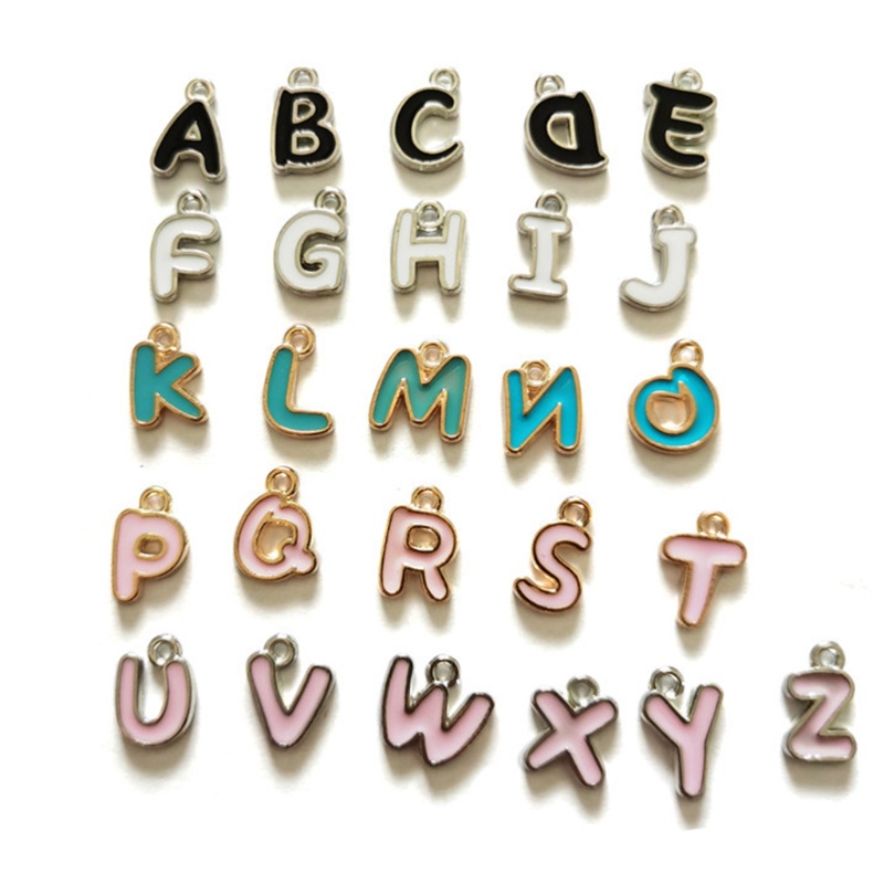 Set 26 Chữ Cái Làm Mặt Dây Chuyền Thủ Công Diy