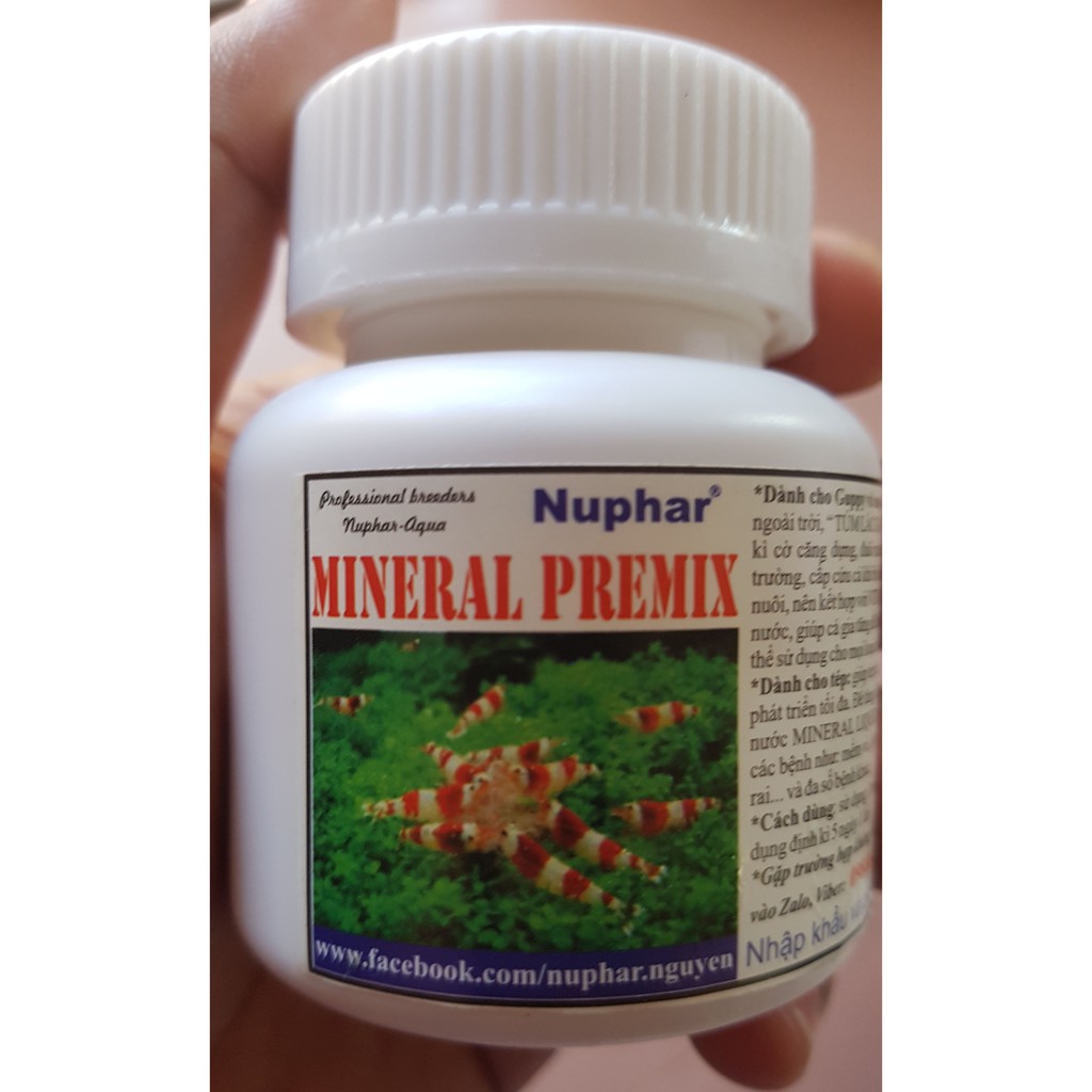 Nuphar Mineral Premix - Khoáng Chất Tổng Hợp Cho Cá Tép