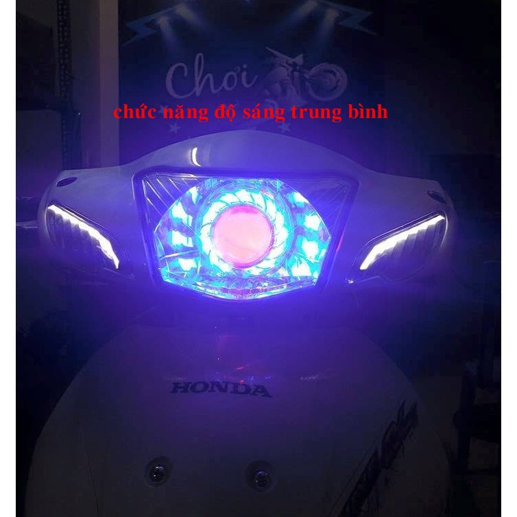 Đèn pha LED Bi cầu Lốc Xoáy U14  -Mẫu D5