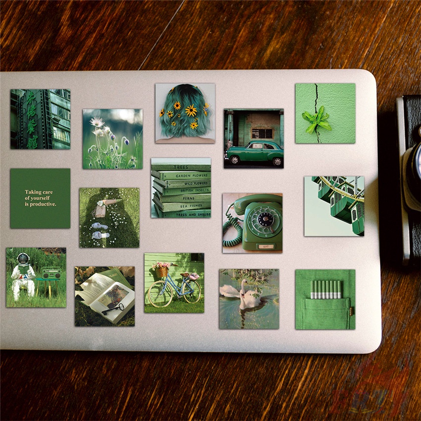 ❉ Beautiful Scenery Series 01 Morning . Green Garden Stickers ❉ 56Pcs/Set DIY Fashion Mixed Luggage Laptop Skateboard Doodle Decals Stickers