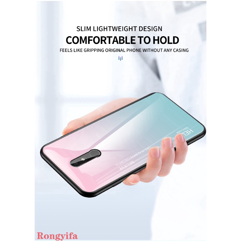 Ốp Điện Thoại Kiểu Kính Cường Lực Cho nokia 1 7.1 3.1 7 6.1 plus 4.2 9 8 sirocco