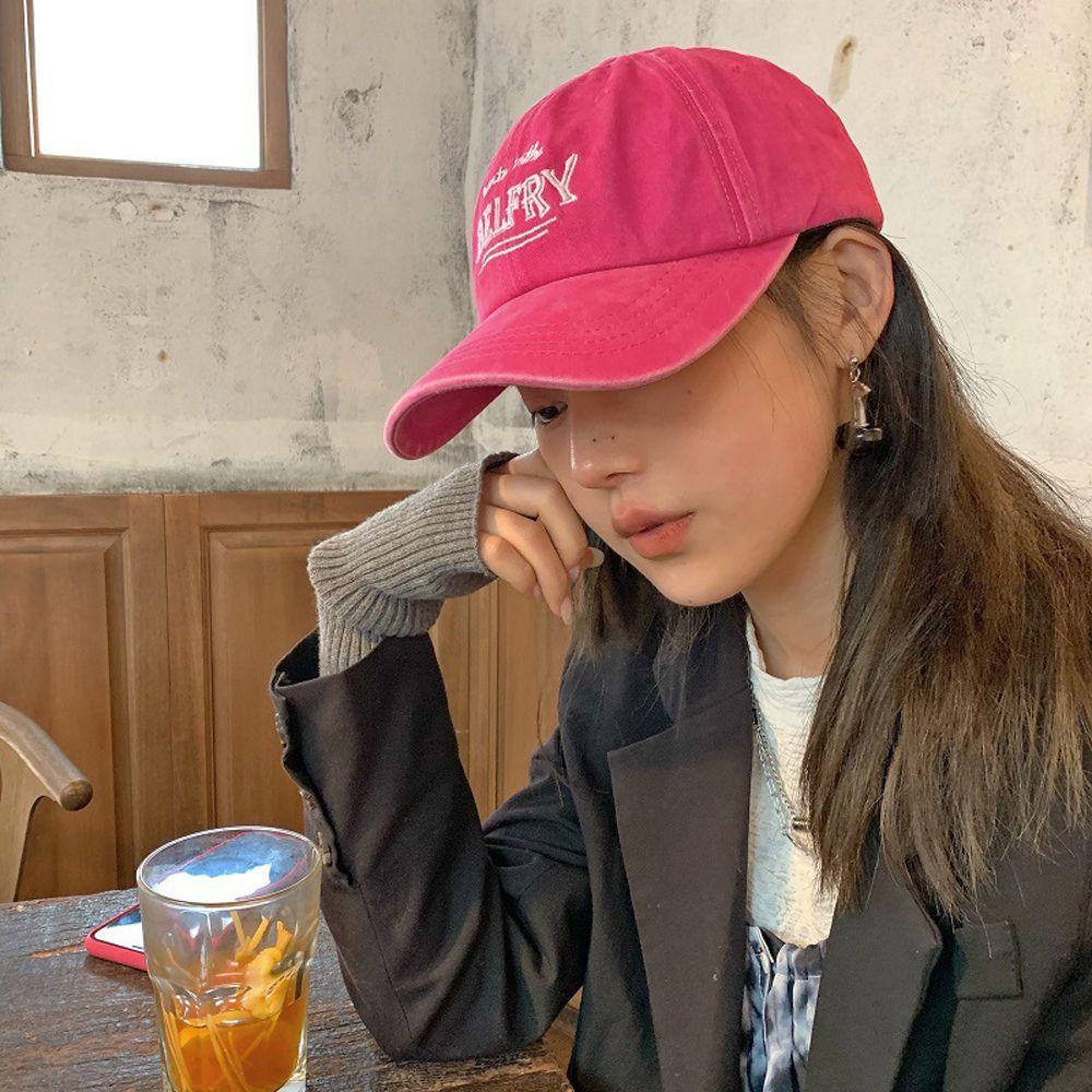 Mũ Lưỡi Trai Unisex Bằng Cotton Màu Trơn Chống Nắng Mùa Hè Có Thể Điều Chỉnh Được