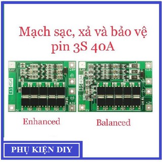 Mạch sạc, xả và bảo vệ pin 3s 40a