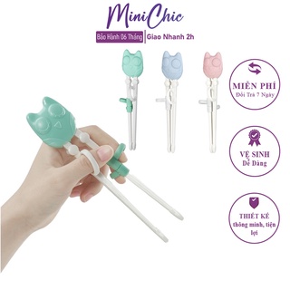 Đũa tập ăn cho bé cao cấp AAG, đũa tập gắp cho bé, xỏ ngón tiện lợi