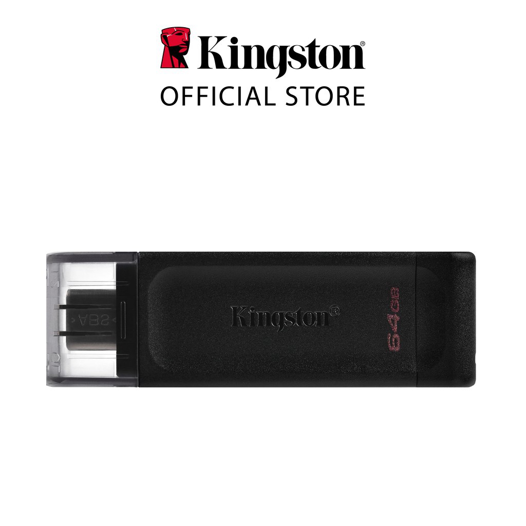 USB-C 3.2 Kingston DataTraveler DT70 64Gb type C tương thích sử dụng cho máy tính xách tay, máy tính bảng và điện thoại