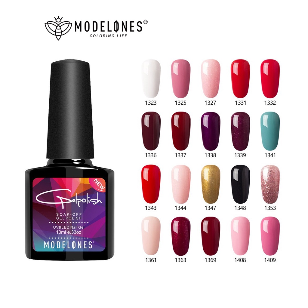 Lọ sơn móng tay Modelones dạng gel uv thể tích 10ml