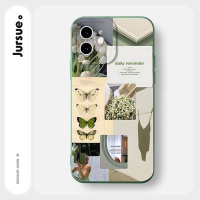 Ốp lưng JURSUE mềm chống sốc hình dễ thương đẹp cho iPhone 17 16 15 14 13 12 11 Pro Max SE 2020 X XR XS ip 8 7 Plus Y1927