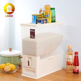 Thùng đựng gạo thông minh tự động đong gạo Tashuan 15kg