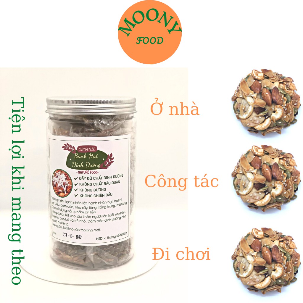 Bánh Ăn Kiêng Hạt Dinh Dưỡng Keto Giảm Cân Healthy Siêu Hạt Granola Hộp 400G