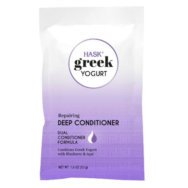 Kem ủ tóc HASK Greek Yogurt Blueberry & Acai Repairing Deep Conditioner 53 g | BigBuy360 - bigbuy360.vn
