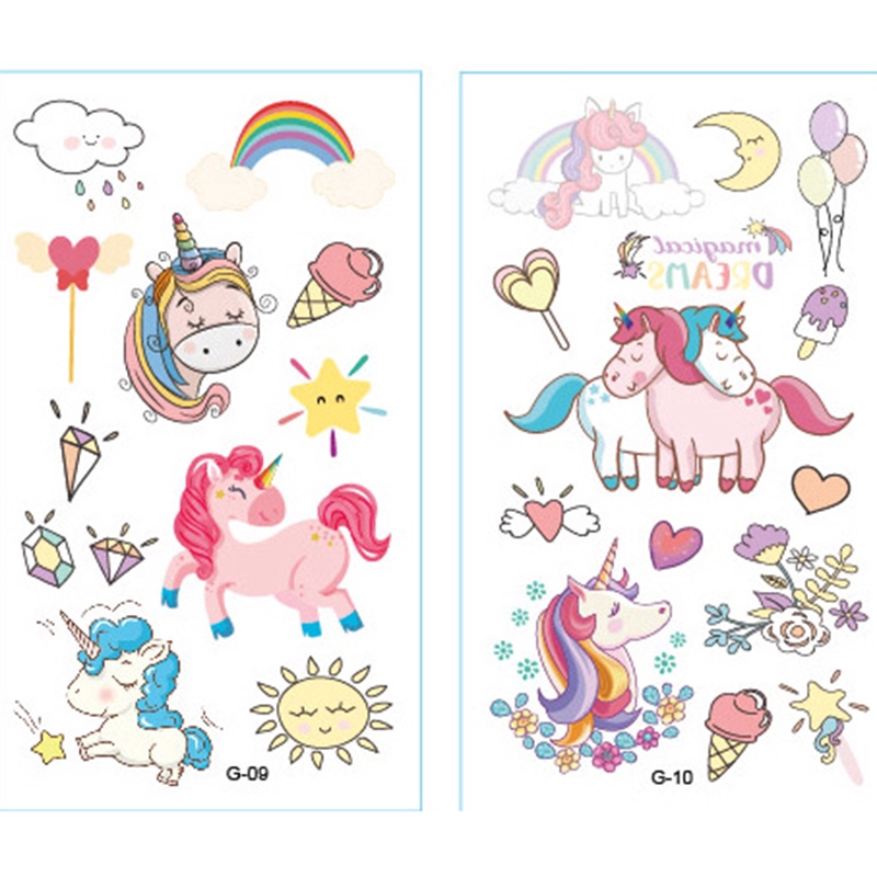 iF YOU Miếng dán hình xăm tạm thời phong cách hoạt hình đáng yêu dễ thương