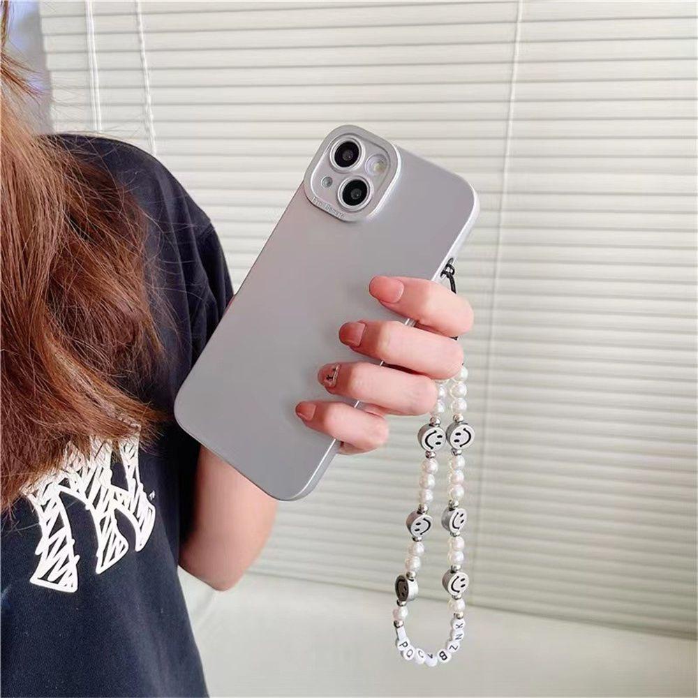 Dây Đeo Điện Thoại Chuỗi Hạt Mặt Cười Đa Năng Chống Thất Lạc