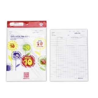 Giấy kiểm tra cấp 1 hồng hà 4919