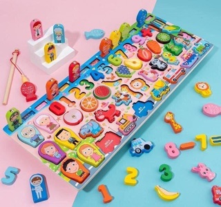 🔥SỶ SLL🔥 Bộ đồ chơi câu cá và học số thông minh 63 chi tiết