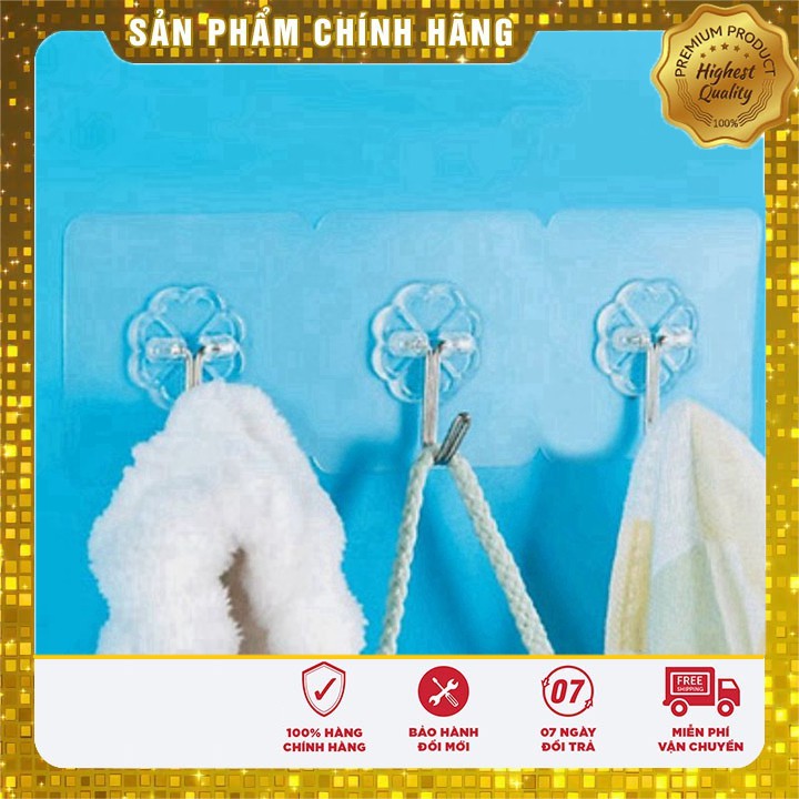 Móc dán tường siêu chịu lực 6*6cm (đọc HDSD)