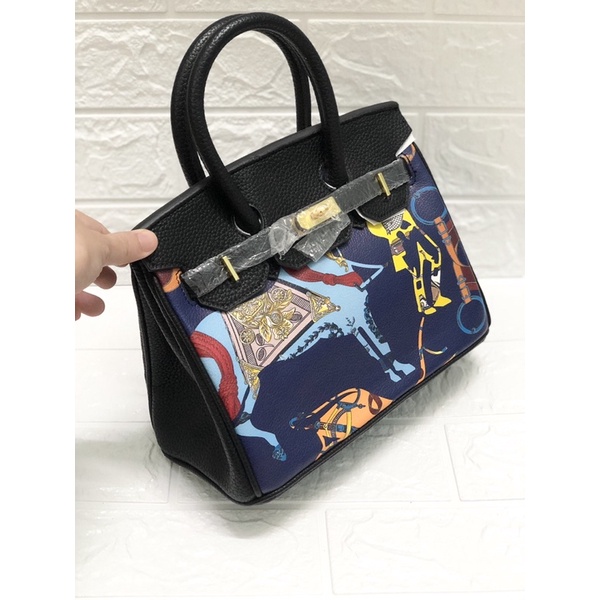 Túi xách nữ HM BIRKIN hoạ tiết