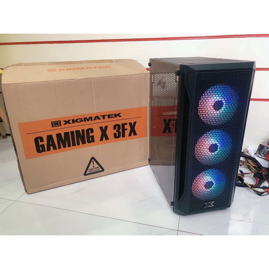 Vỏ Case (Vỏ máy tính) Xigmatek Gaming X 3FX - MỚI Sẵn 3 Fan ARGB Chính Hãng Mai Hoàng