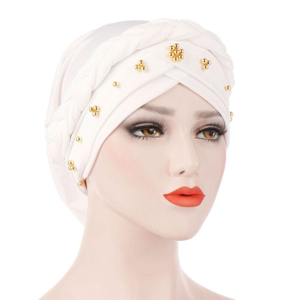 Mũ Turban Bằng Lụa Sữa Phong Cách Hồi Giáo Cho Nữ