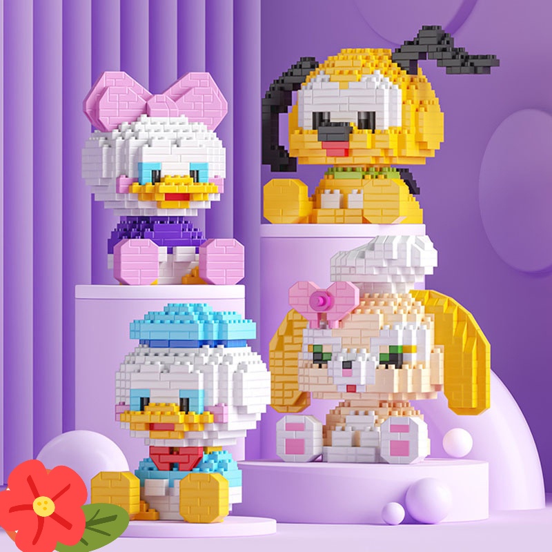 Đồ chơi Lắp ráp, Xếp hình Lego Mini - Mô hình con vật hoạt hình dễ thương