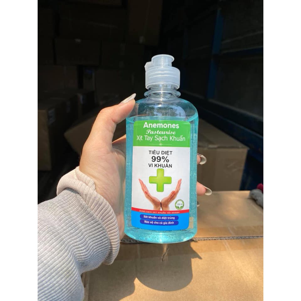 Gel rửa tay khô sạch khuẩn 200ml - dưỡng da sạch khuẩn không cần rửa lại với nước (chai)