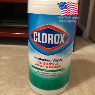(Có bill US) Khăn diệt khuẩn Clorox 99.99% chính hãng USA , hộp 85 tờ