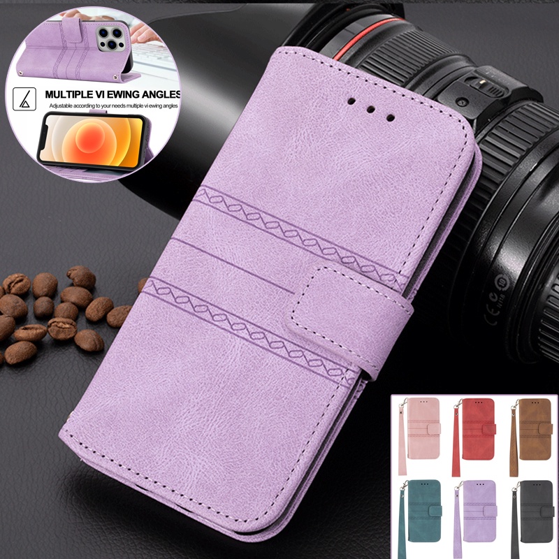 Ốp Điện Thoại Da Gập Nam Châm Có Ngăn Đựng Thẻ Cho For iPhone 11 Pro 6 6S 7 8 Plus XR X Xs Max
