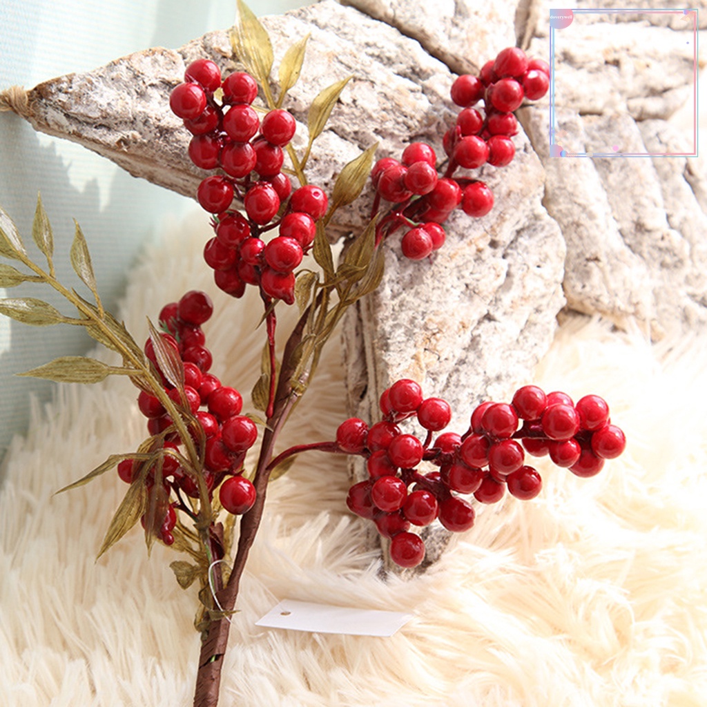 1 Nhánh Quả Mọng Nhân Tạo Bằng Polystyrene Styrofoam Trang Trí Tiệc Cưới