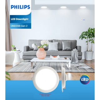 Đèn downlight âm trần LED Philips DN020B G2 LED6 6W