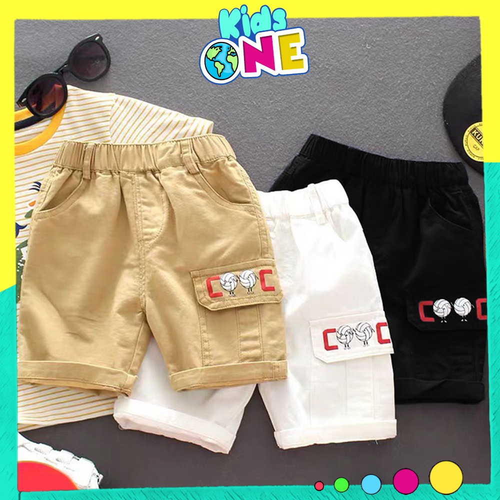 Quần Ngố Cho Bé Trai Bé Gái Mùa Hè, Quần Short Trẻ Em Chất Kaki Từ 0 Đến 6 Tuổi KidsOneStore Size 8-25kg QS1