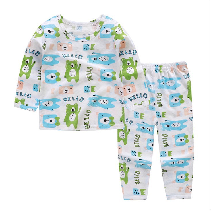 HMM Bộ quần áo con nít cotton dài tay điều hòa khuy vai QATE299 cho bé sơ sinh tới 14kg 16 6