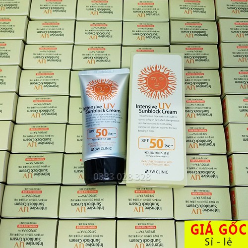 Kem chống nắng 3W Clinic SPF 50 PA +++