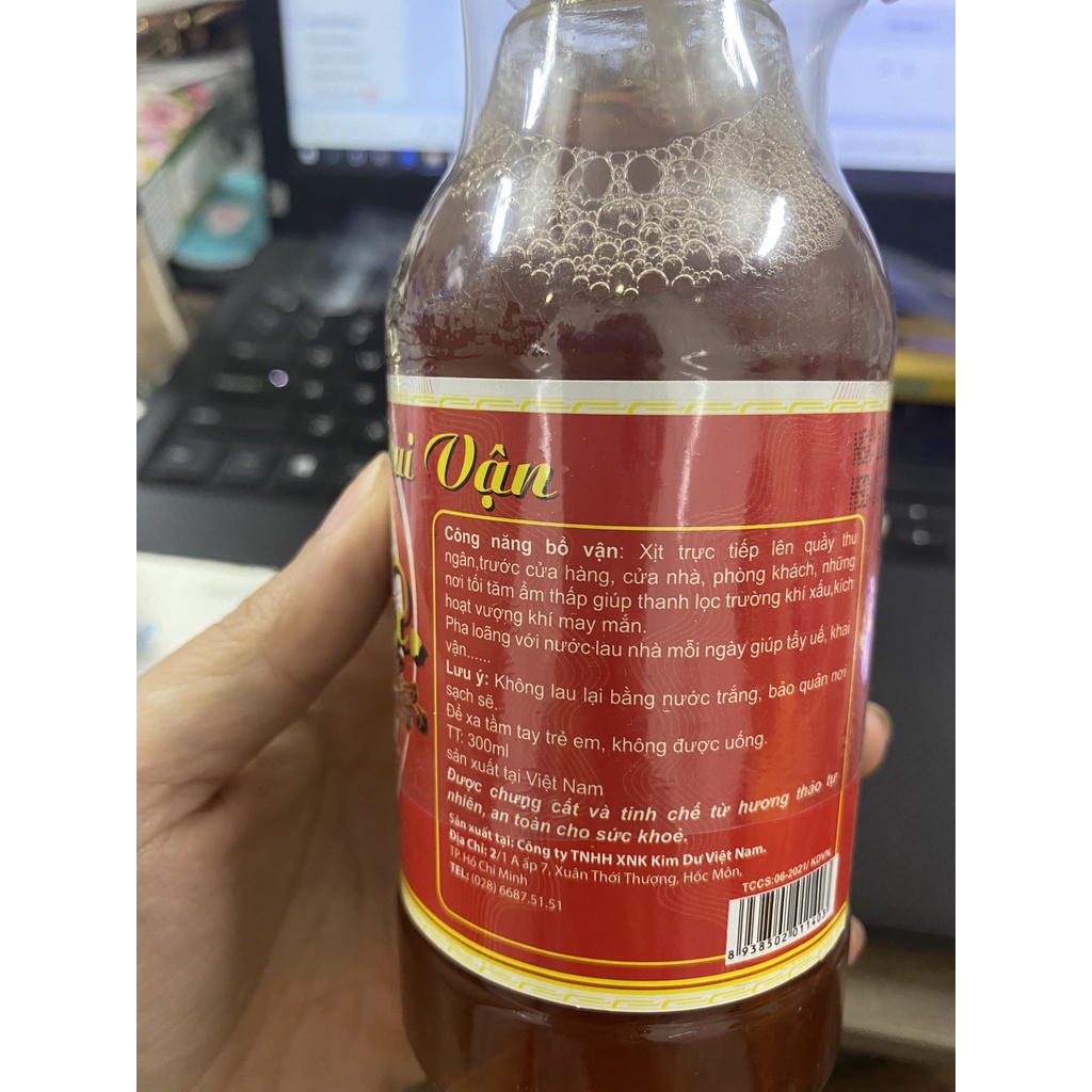 Nước lau bàn thờ chiêu tài khai, tinh chất quế và thảo mộc giúp tẩy quế