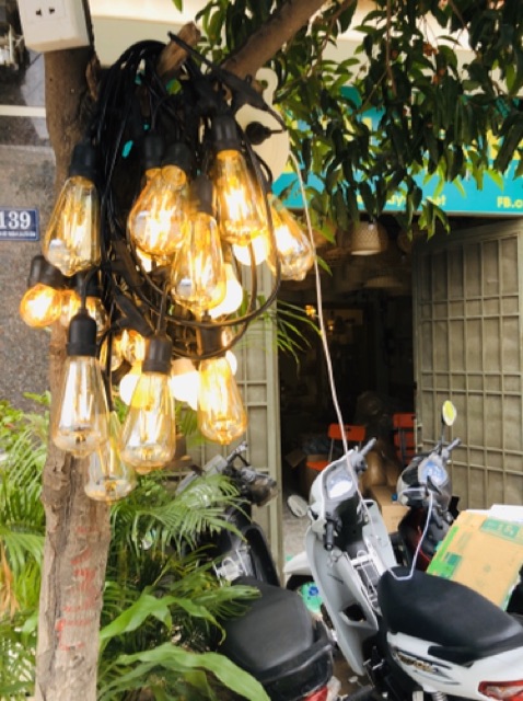Đèn dây ngoài trời 5M 10 đui