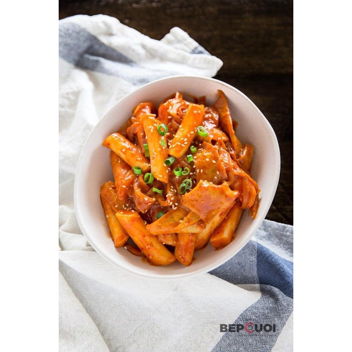 COMBO 500G Bánh Gạo Tokbokki Hàn Quốc + 500G Chả Cá Kèm 80G Sốt
