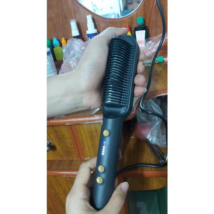 Lược Điện Chải Tóc Tạo Kiểu Chuyên Nghiệp, Lượt Điện Đa Năng - Kiêm Máy Uốn Duỗi Ép Tóc Tạo Kiểu Tùy Theo Sở Thích