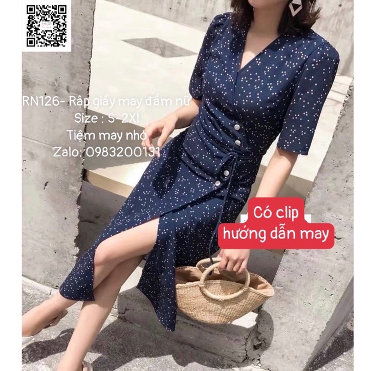 RN126_ Rập giấy may váy nữ