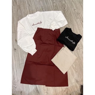 Set cv dài áo croptop