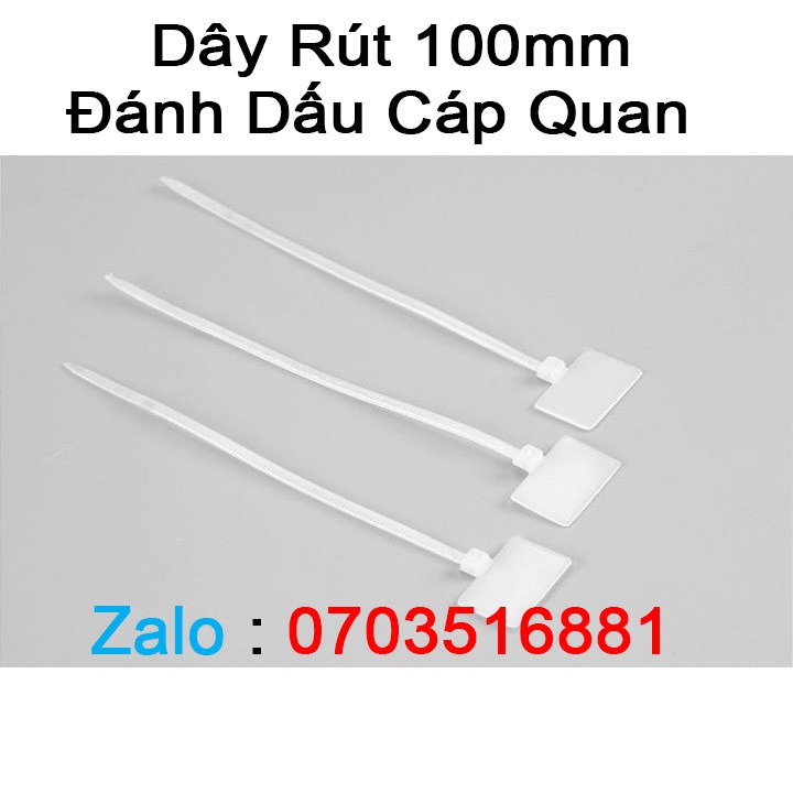 Dây Rút, Dây Thít Nhựa Ô Vuông100mm Dùng Đánh Dấu