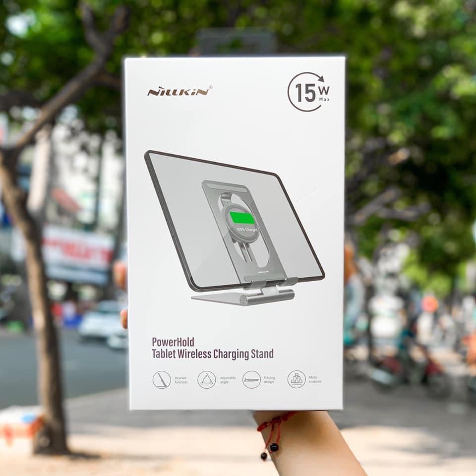 Giá đỡ tích hợp dock sạc không dây cho Máy Tính Bảng NiLLKiN PowerHold 15W | BigBuy360 - bigbuy360.vn